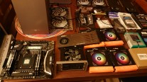 Compact X299 workstation internal hardware integration